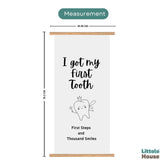 First Tooth Banner D162 | Pack of 1 | Black White